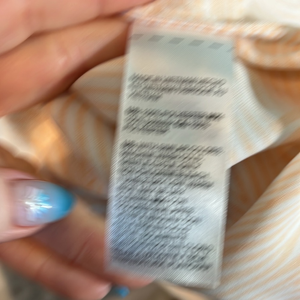 Chico's Zebra Patterned Ruffle Blouse Orange Long… - image 7